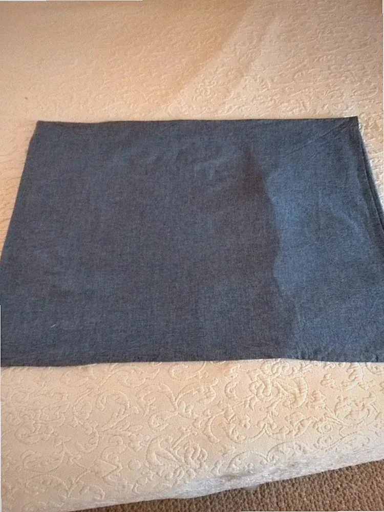 Wake in Cloud Dark Blue Chambray Standard Pillowcases/Shams--2
